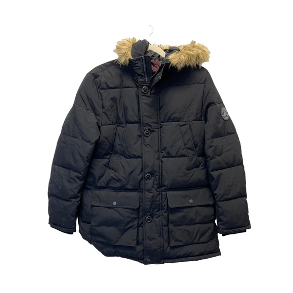 Tommy Hilfiger Long Snorkel Coat in Black - Picture 3 of 8
